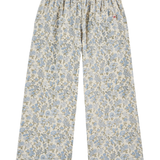 Wide Printed Trousers - Champetre Bleu