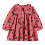 LOOSE FLOUNCE COLLAR  DRESS TULIPE