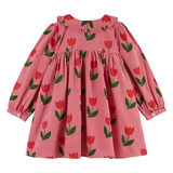 LOOSE FLOUNCE COLLAR  DRESS TULIPE