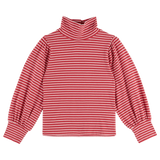STRIPE TURTLE NECK TEE SHIRT