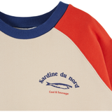PRINTED COLORBLOCKED SWEATSHIRT