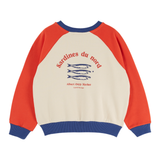 PRINTED COLORBLOCKED SWEATSHIRT