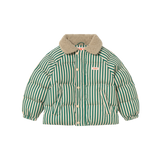 GREEN STRIPES PADDED JACKET