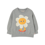 FLOWER GRAPHIC SWEATSHIRT medium grey heather