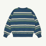 Bubble Sweatshirt Vintage Indigo Stripe Fleece