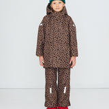 ANIMAL PRINT SNOW JACKET Base *mocha*