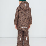 ANIMAL PRINT SNOW JACKET Base *mocha*