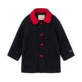 WOOL COAT Base *ink blue*