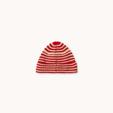 STRIPES BEANIE Base *dark red*