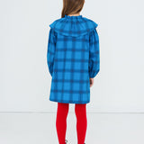 Blue Check Poplin Dress