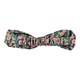 Piupiuchick | Headband w/ bow | green w/ multicolor flowers