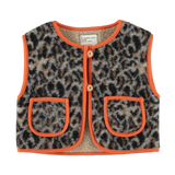 Piupiuchick | waistcoat, grey animal print