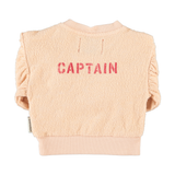 Piupiuchick | sweatshirt ballon sleeves, light pink w/ desk lamp print