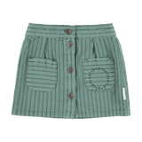 Piupiuchick | short skirt,  green w/ black stripes