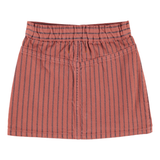 Piupiuchick | short skirt,  bordeaux w/ black stripes