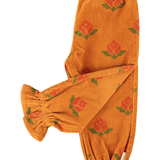 Piupiuchick | trousers w/ ruffles,  camel w/ big flower