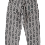 Piupiuchick | mom fit trousers, grey w/ black flowers