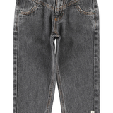 Piupiuchick | mom fit trousers,  washed black denim