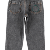 Piupiuchick | mom fit trousers,  washed black denim