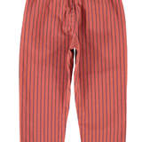 Piupiuchick | trousers,  bordeaux w/ black stripes