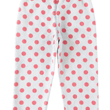 Piupiuchick | trousers, light blue denim w/ red dots