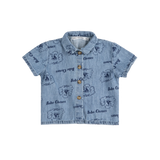 Pickles The Dog all over denim shirt
