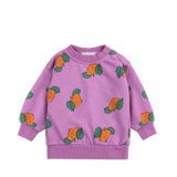 Tangerine all over sweatshirt