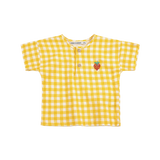 Pixel Strawberry vichy woven blouse