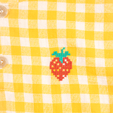 Pixel Strawberry vichy woven blouse