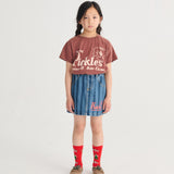 Pickles The Dog Striped denim skirt