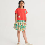 Color Herbalist all over woven skirt