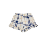 Fun Tartan ruffled woven shorts