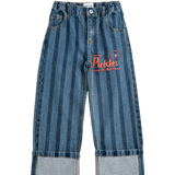 Pickles The Dog Striped denim pants
