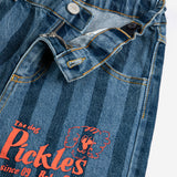 Pickles The Dog Striped denim pants