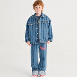 Bobo Choses Striped denim jacket