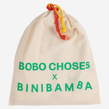 BOBO CHOSES X BINIBAMBA Checked Sheepskin Snuggler