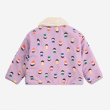 Game Pawns All Over Reversible Sheepskin Jacket