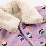 Game Pawns All Over Reversible Sheepskin Jacket