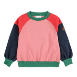 Tic Tac Toe color block sweatshirt