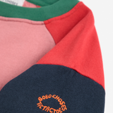 Tic Tac Toe color block sweatshirt