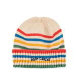 Tic Tac Toe knitted striped beanie