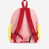 Tic Tac Toe color block corduroy school bag
