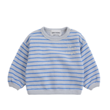 Bobo Choses | Bobo Choses blue heather stripes sweatshirt