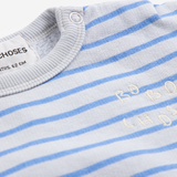 Bobo Choses | Bobo Choses blue heather stripes sweatshirt