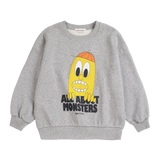 Bobo Choses | Bigtooth Lemon sweatshirt – Light Heather Grey