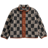 Bobo Choses | Almost Moiré all over sheepskin jacket – Dark Grey
