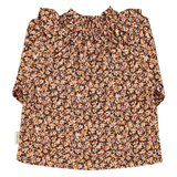 Blouse | Light pink & brown flowers