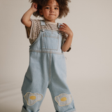 Blythe Egg Patch Denim Dungaree