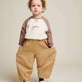 Emerson Ochre Gingham Trouser
