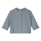 Baby Raglan Cardigan GOTS - Stone Gray
